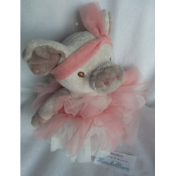 Bukowski Design - Plüschtier - Schwein Pretty Olga - Rosatöne - ca. 25 cm groß - Schlenker