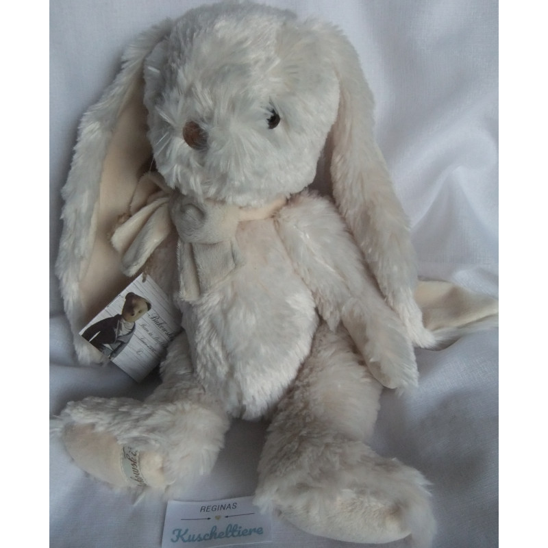Bukowski Design - Plüschtier - Hase Andre mit Schleife - creme, beige - ca. 40 cm groß - Schlenker
