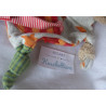 Sigikid - Schmusetuch - Frottee/Stoff - Känguru Honey Stripes mit Motiv Sternchen und Schnullerband- ca. 27 cm lang