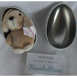 Nici - Metallei - Ei - Hase - Brauntöne - ca. 7 cm  groß - Schlenker