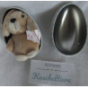 Nici - Metallei - Ei - Hase - Brauntöne - ca. 7 cm  groß - Schlenker