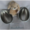 Nici - Metallei - Ei - Hase - Brauntöne - ca. 7 cm  groß - Schlenker