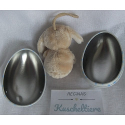 Nici - Metallei - Ei - Hase - Brauntöne - ca. 7 cm  groß - Schlenker