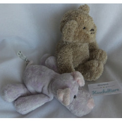 Zwei Plüschtiere - Animal Alley Nilpferd und Fridolin GmbH Bär
