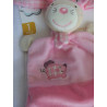 Beauty Baby - Schmusetuch - Hase mit Schleife - rosa - mit Rasselgeräusch - ca. 25 cm lang