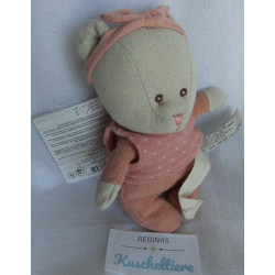 Bukowski Design - Natural - Stofftier - Spieltier - Bär Louise grau, rosa - ca. 16 cm groß