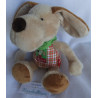 Sigikid - Plüschtier - Hund Fips kariert mit Halstuch grün mit Punkten - ca. 28 cm groß Schlenker