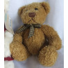 Drei Plüschtiere - Douglas Bär mit Kleidchen - Sunkid Bär mit Badeanzug - Uni Toys Bär