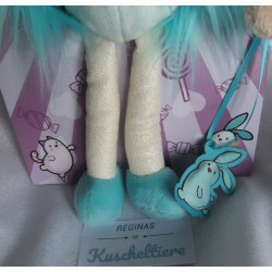 Nici - Plüschtier - Twinsies Schaf Si-Li - weiß, türkis - ca. 25 cm groß -Schlenker