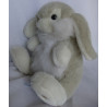 TCM - Tchibo - Plüschtier - Hase Charly - grau, weiß - ca. 27 cm hoch und ca. 25 cm lang - sitzend