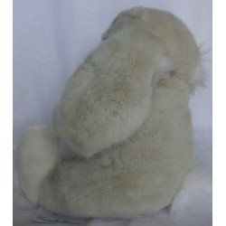 TCM - Tchibo - Plüschtier - Hase Charly - grau, weiß - ca. 27 cm hoch und ca. 25 cm lang - sitzend