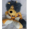 Sigikid -  Duden - Handpuppe - Löwe Lucky - gelb, weiß mit blauer Mähne - ca. 50 cm lang - Schlenker