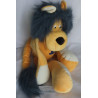 Sigikid -  Duden - Handpuppe - Löwe Lucky - gelb, weiß mit blauer Mähne - ca. 50 cm lang - Schlenker