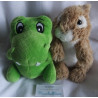 Zwei Plüschtiere - Sparkasse  Plüschtier Dino und Toffifee Oryxgreen Hase