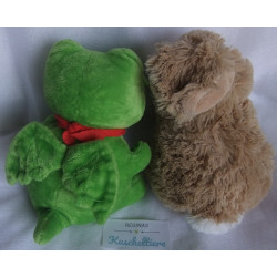Zwei Plüschtiere - Sparkasse  Plüschtier Dino und Toffifee Oryxgreen Hase
