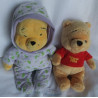 zwei Plüschtiere - Joy Toy Disney Winnie Pooh und Nicotoy Disney Winnie Pooh mit Schlafanzug (Motive leuchten im Dunklen)