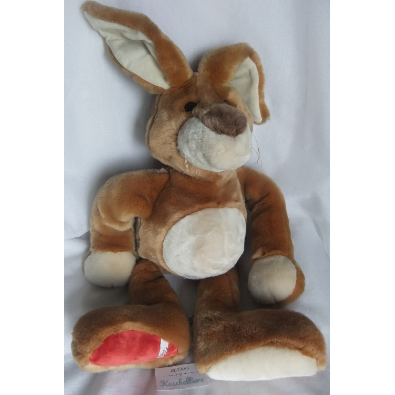 Sigikid - Plüschtier - Red Friends - Hase braun, creme und roter Pfote - ca. 55 cm groß - Schlenker - Halstuch fehlt