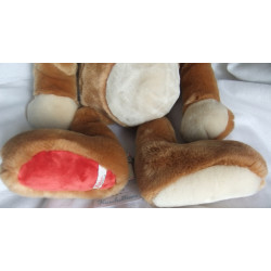 Sigikid - Plüschtier - Red Friends - Hase braun, creme und roter Pfote  - ca. 55 cm groß - Schlenker - Halstuch fehlt