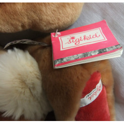 Sigikid - Plüschtier - Red Friends - Hase braun, creme und roter Pfote  - ca. 55 cm groß - Schlenker - Halstuch fehlt