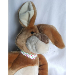 Sigikid - Plüschtier - Red Friends - Hase braun, creme und roter Pfote  - ca. 55 cm groß - Schlenker - Halstuch fehlt