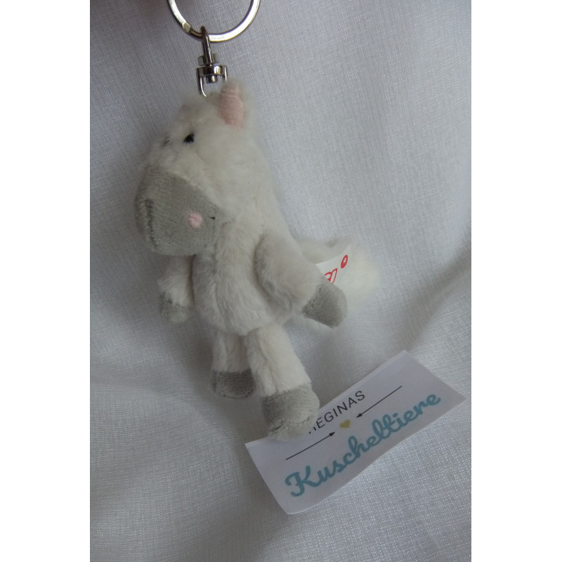 Nici - Schlüsselanhänger - Horse Club - Pferd - weiß, grau, rosa - ca. 10 cm  groß - Schlenker