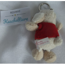 Nici - Schlüsselanhänger - Schaf Jolly Mäh mit Shirt Schriftzug I love you - pink - ca. 10 cm  groß - Schlenker