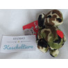 Nici - Schlüsselanhänger - Nilpferd Bud Belly camouflage mit kleinem roten Herzchen auf dem Bauch - ca. 9 cm groß