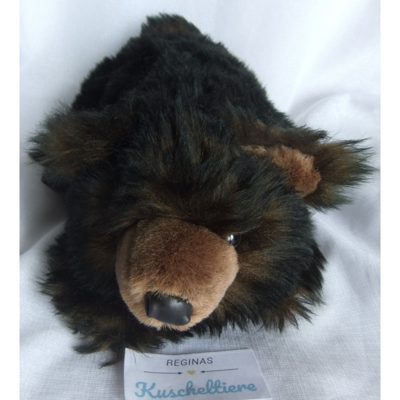Uni -Toys - Plüschtier - Bär - Grizzly - Brauntöne - ca. 30 cm lang - leigend