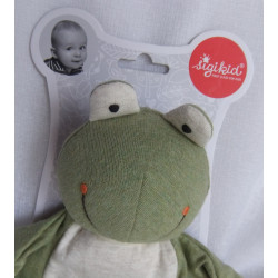 Sigikid - Schmusetuch - Frosch - grün meliert/beige meliert - ca. 25 cm lang