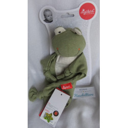 Sigikid - Schmusetuch - Frosch - grün meliert/beige meliert - ca. 25 cm lang