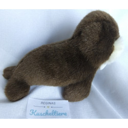 Kuschelwuschel Karstadt - Plüschtier - Walross - Braun, weiß - ca. 15 cm groß - liegend