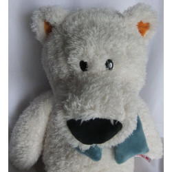 Nici - Plüschtier - Eisbär Bignic weiß, orange, blau mit Schal blau - ca. 50 cm groß Schlenker