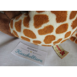 Nicotoy - Plüschtier - Giraffenpärchen - Giraffenmama mit Baby - ca. 25 cm groß - sitzend