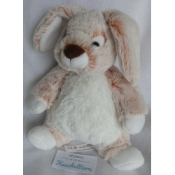 Nicotoy - Plüschtier - Hase - rotbraun-weiß meliert, weiß - ca. 20 cm groß - sitzend