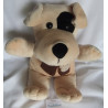Nicotoy Belgien - Hund Brauntöne mit Strickschal braun - ca. 45 cm groß