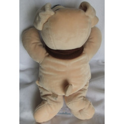 Nicotoy Belgien - Hund Brauntöne mit Strickschal braun - ca. 45 cm groß