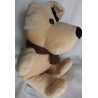 Nicotoy Belgien - Hund Brauntöne mit Strickschal braun - ca. 45 cm groß