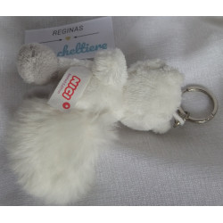 Nici - Schlüsselanhänger - Limited Edition - White Collection - Waschbär - weiß, grau - ca. 10 cm  groß