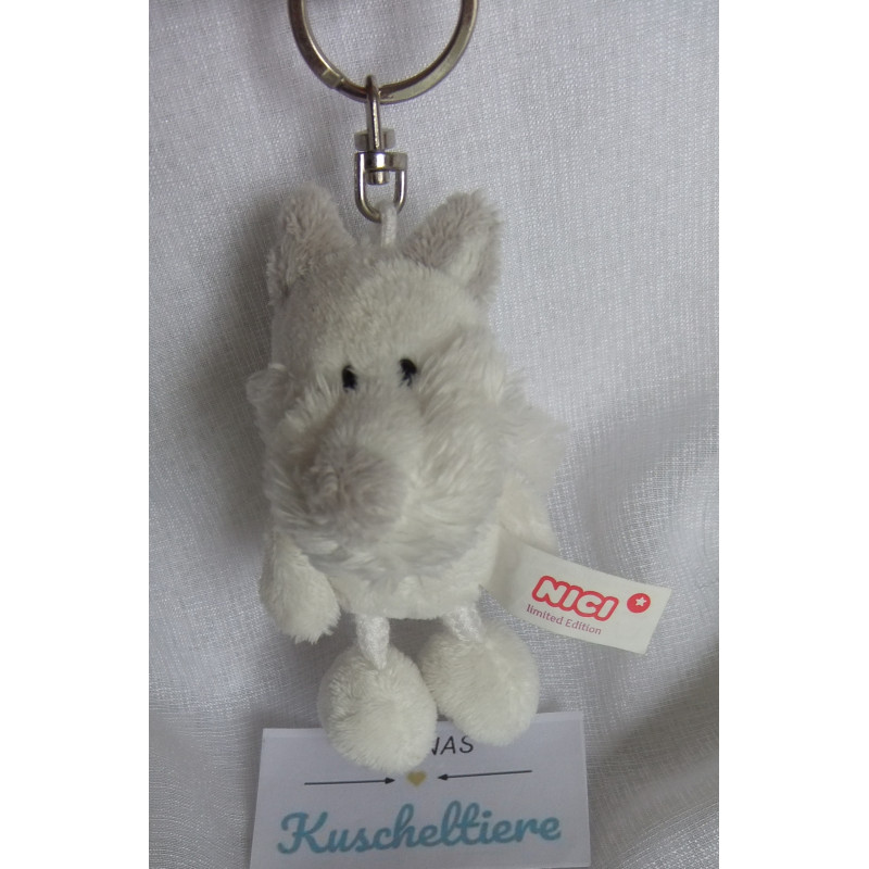 Nici - Schlüsselanhänger - Limited Edition - White Collection - Fuchs - weiß - ca. 10 cm groß