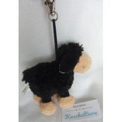 Nici - Schlüsselanhänger / Karabinerhaken - Schaf Jolly Mäh Ben - schwarz - ca. 11 cm groß