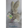 Nici - Schlüsselanhänger - Spring Hase - weiß, grau Öhrchen weiß mit gelben Punkten - ca. 10 cm groß