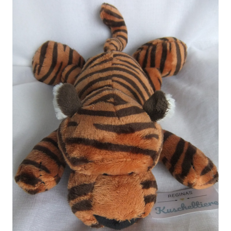 Nici - Plüschtier - Tiger Balikou - Brauntöne, weiß - ca. 30 cm groß - liegend