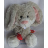 Nici - Plüschtier - Hab Dich Lieb Hase grau, weiß mit Herzchen und Bauchtasche - ca. 25 cm groß - Schlenker