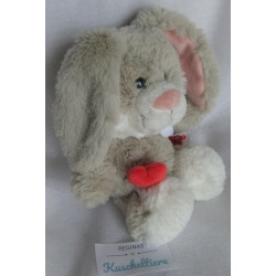 Nici - Plüschtier - Hab Dich Lieb Hase grau, weiß mit Herzchen und Bauchtasche - ca. 25 cm groß - Schlenker
