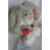 Nici - Plüschtier - Hab Dich Lieb Hase grau, weiß mit Herzchen und Bauchtasche - ca. 25 cm groß - Schlenker