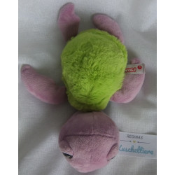Nici - Plüschtier - Schildkröte Seamon - lila, grün, türkis - mit Glitzeraugen - ca. 25 cm groß - liegend
