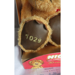 Nici - Plüschtier - Limited Edition 30 Jahre Nici (2016) - Löwe mit der Nummer 1506 - ca. 35 cm groß - Schlenker