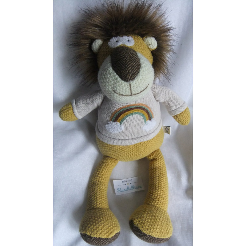 Depot - Plüschtier - For Little Only - Strick - Löwe - senffarben, beige, braun - ca. 48 cm groß - Schlenker