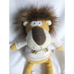 Depot - Plüschtier - For Little Only - Strick - Löwe - senffarben, beige, braun - ca. 48 cm groß - Schlenker