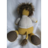 Depot - Plüschtier - For Little Only - Strick - Löwe - senffarben, beige, braun - ca. 48 cm groß - Schlenker